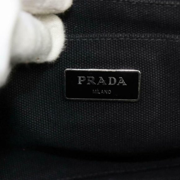 Prada Blue Camouflage Print Canapa Style Cross Body Satchel - Picture 8 of 8